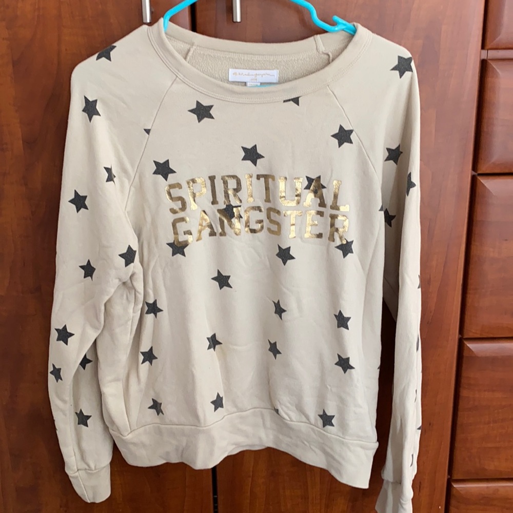 SPIRITUAL GANGSTER - star sweatshirt - L